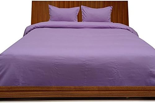 400TC Super Soft Quality Egyptian Cotton 4PC Sheet Set 18" Inch Extra Deep Pocket Full Bed Size/Double Bed Size, Lavender/Lilac Solid 400-Thread Count