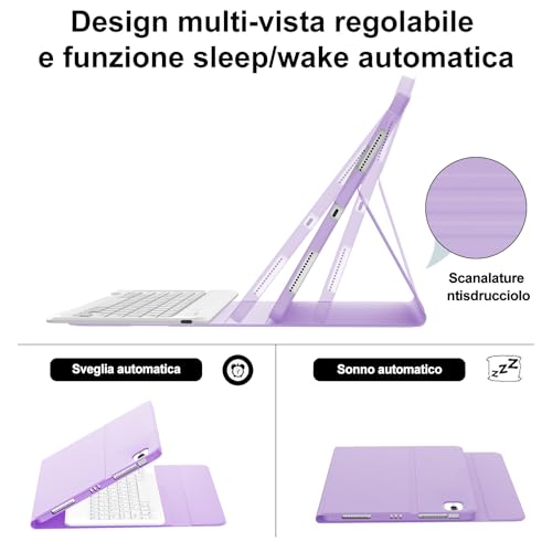 Evita arañazos en tu Samsung Galaxy Tab S9 FE+ con esta funda protectora y teclado Bluetooth Ñ 5