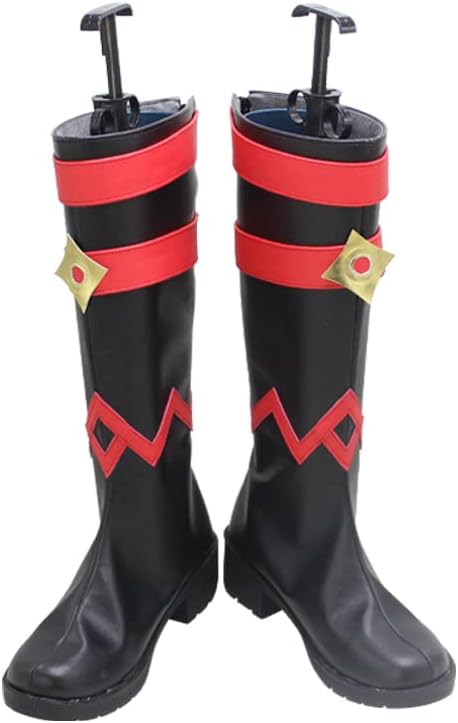 for Genshin Impact Abyss Mage Coss Shoes, Boys & Girls Manga Carnival Show Anime Gifts, Cosplay Prop School Boot Ornament (Size 35-45)