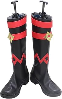 for Genshin Impact Abyss Mage Coss Shoes, Boys & Girls Manga Carnival Show Anime Gifts, Cosplay Prop School Boot Ornament (Size 35-45)