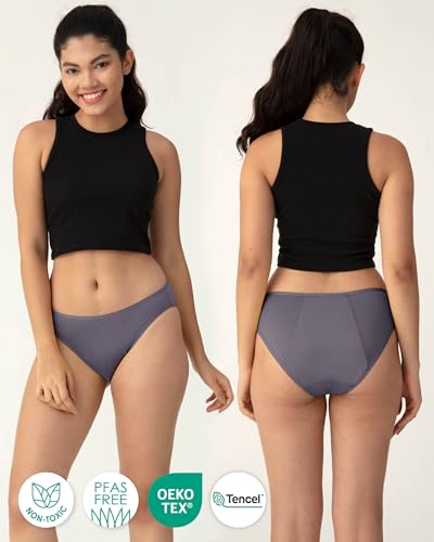 Image of Neione Period Underwear for Women & Teens, High-Cut Cheeky Bikini Panties