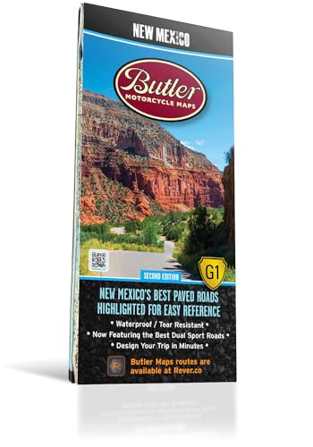 New Mexico G1 Motorcycle Map, Best Paved and Dirt Roads in NM