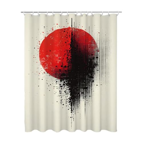 Rideau de douche beige 180x180 anti-moisissure en polyester lavable