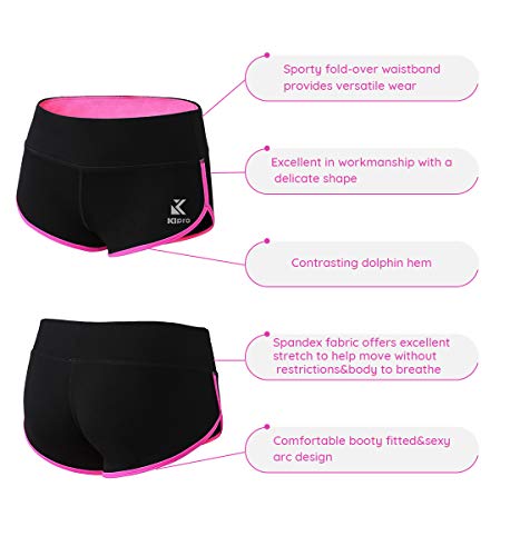 Image of Women's Active Shorts Fitness Sports Yoga Booty Shorts for Running Gym Workout