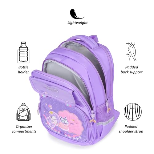 Image of BEAUTY GIRLS BY HOTSHOT MERMAID 1618| SCHOOL BAG|TUTUION BAG|COLLEGE BACKPACK |WATER RESISTANT |KIDS BAG|FOR GIRLS & WOMEN|32 LITERS SCHOOL BAG FOR GIRLS