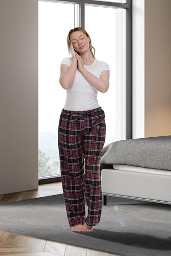 Image of Andrew Scott Women's Flannel Sleep Pants| Lounging PJ Pant | Drawstring & Pockets | Multi Packs & Colors