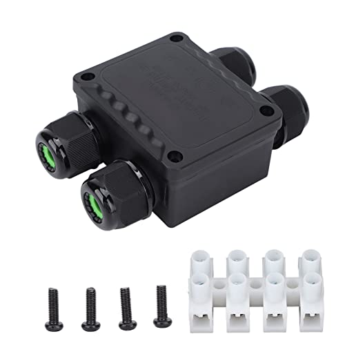 Riuulity Anschlussdose, IP68 wasserdichte Anschlussdose 10‑14 Mm Professionelle 4-Wege-Elektroanschlussdose für Unterwassertechnik Im Freien Cover