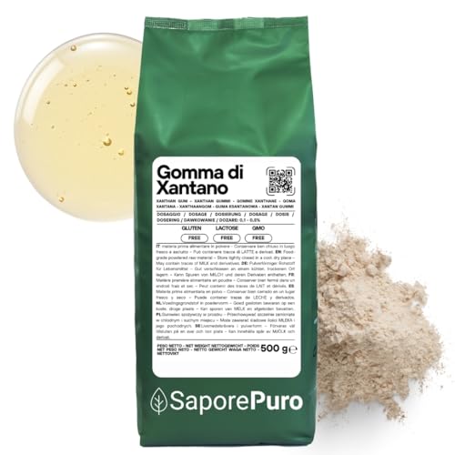 Saporepuro Xanthane en poudre 500 gr - Idéal pour la crème...