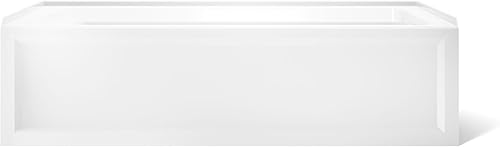 Miniatura 11 de KOHLER K-1125-RA-0 Archer - Bañera de alcoba de 72 pulgadas x 36 pulgadas con delantal integral y drenaje a la derecha, color blanco