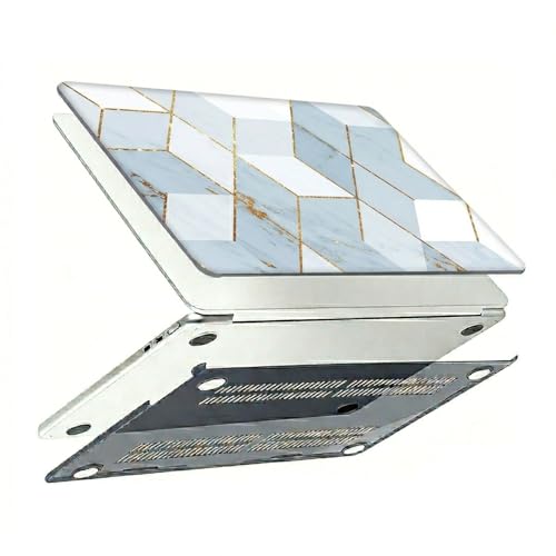 Coque MacBook Neo 13 A3404 JZ Coque Rigide Protection Marbre 3D Blue Diamond