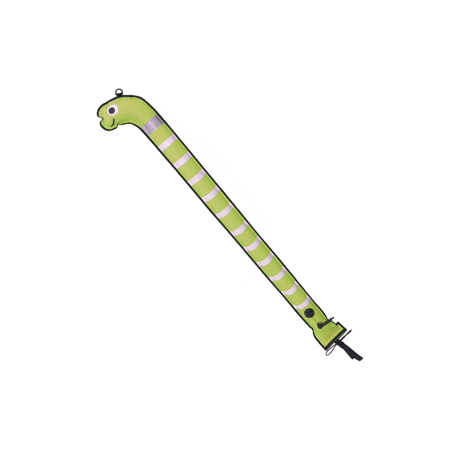 Flotador de inmersión de poliamida apto para principiantes, 71.9 x 5.9 pulgadas, dispositivo de bobinado de animales marinos para concursos de agua familiares, flotador de piscina de nailon resistente