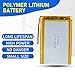 Qimoo 606090 3.7V Lipo Battery 4000mAh 606090 Rechargeable Lithium Polymer Battery Pack with JST PH2.0mm Connector for Electronic Device