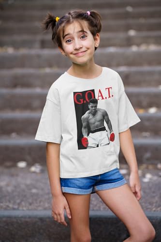 Muhammad Ali Heavyweight Champion Goat Youth Toddler Short Sleeve T Shirt Vintage Style Graphic Tees3