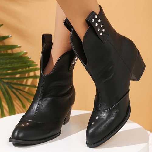 Bottines mi-mollet à bout pointu parfaites pour le bureau - 2