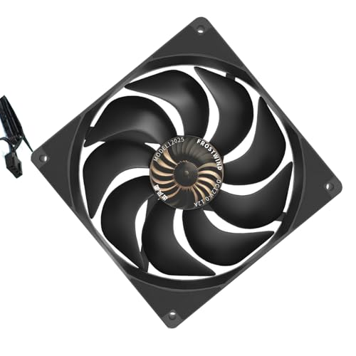 DIEKE Ventilador inteligente de 12 cm, funcionamiento silencioso, refrigeración de CPU para PC de juegos
