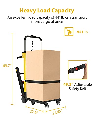 Carretilla eléctrica para escaleras tipo dolly 441 lb carga miniatura 2