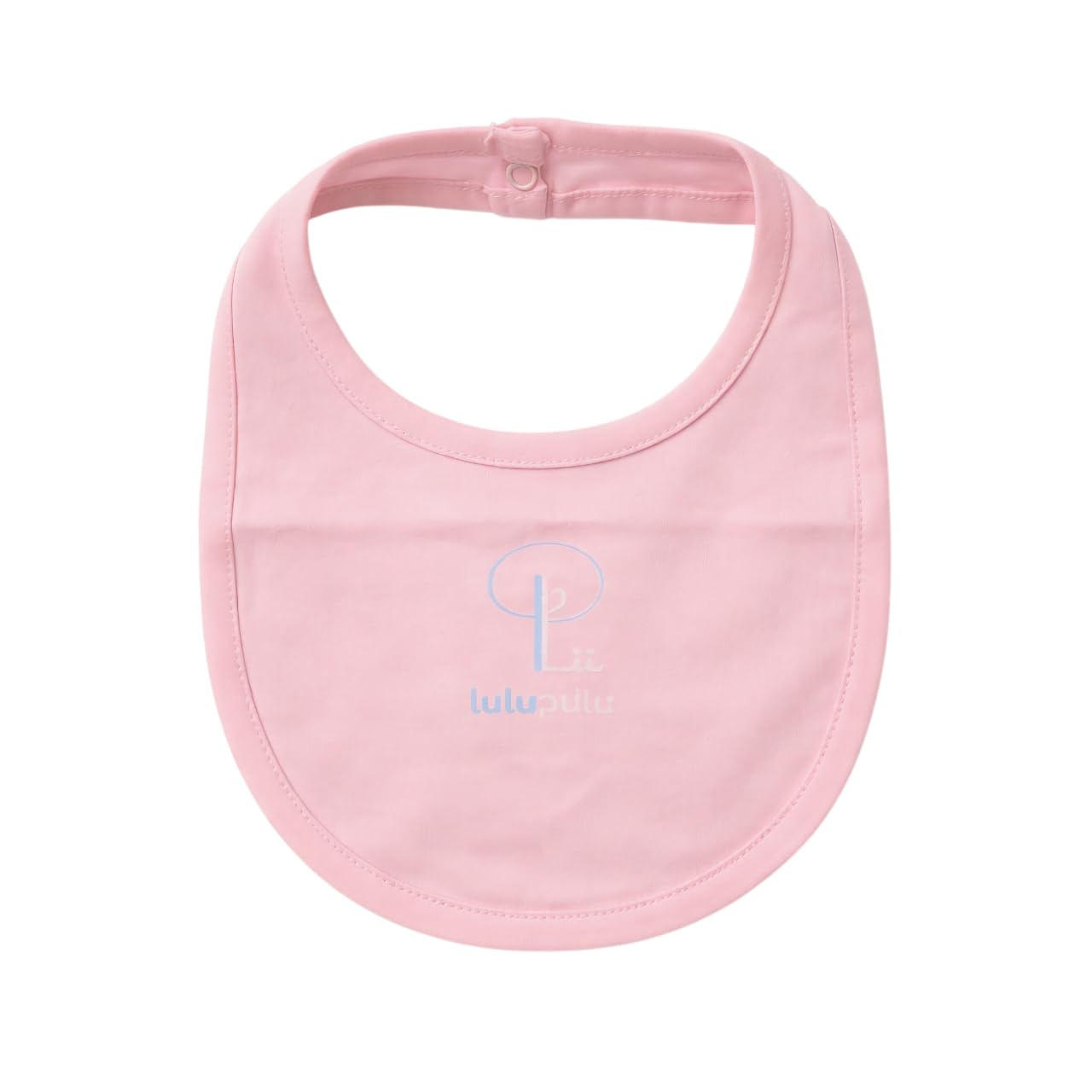 Soft Cotton Baby Feeding Bib for Newborn Boys Girls | Absorbent Cloth with Adjustable Snap Closure | Washable Saliva Catcher for Teething & Mealtime | Lightweight Neck Protector - Baby Pink-image-29