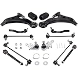 maXpeedingrods 14Pcs Front Lower Control Arm for Toyota Camry 2007-2011 Suspension Kit with Ball Joints Sway Bar End Links Tie Rod End Link Boots
