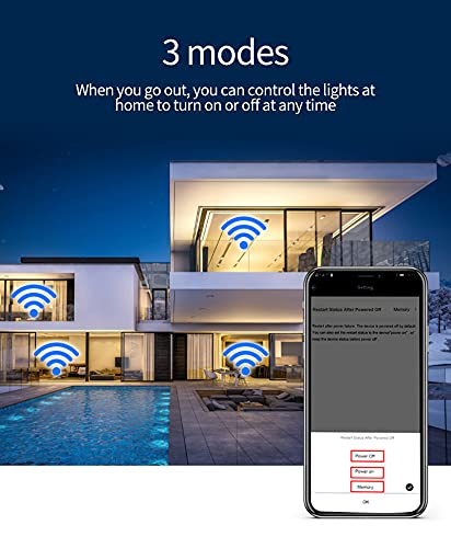Fengchuang 2 pz Tuya Mini Wifi Smart Switch,con