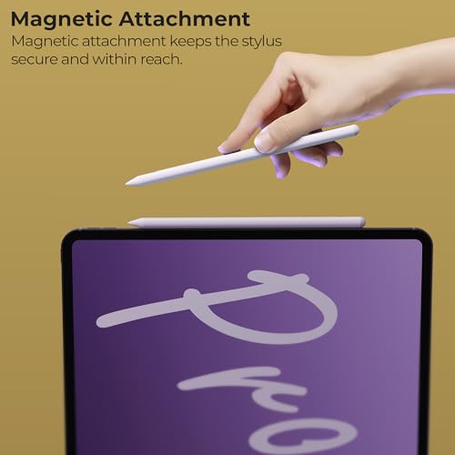Image of Zebronics Universal Stylus Type-C, Magnetic Attachment, LED Indicator, Replaceable Pen Tips, High Precision, Ultra-Lightweight, iPadOS, iOS, Android Compatible (Stylus Pro Max)