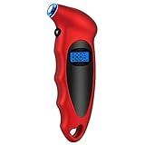 KKmoon Manómetro de Presión Llantas, Manómetro Digital de Neumáticos Comprobador de Presión de Neumáticos Portátil para Neumáticos Moto Bicicleta Coche, LED-Display, 0-150 PSI 4 Unidades Conmutable