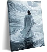 Jesus Christ Walking On Water Canvas Wall Art