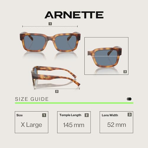 ARNETTE Big Flip AN4343 Rectangle Sunglasses for Men +BUNDLE with ACCESSORY EYEWEAR KIT4