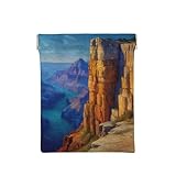 IYOVI Grand Canyon strata print Leather coin purse,No Zipper Cosmetics Small Makeup Bag Animal pattern shrapnel Pouch Purse,mini Travel Portable Organizer for women,men,girl
