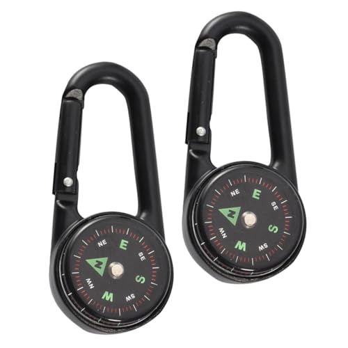 Brújulas de Camping Pack 2 Piezas Carabiner Exterior