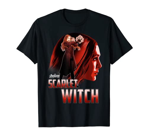 Marvel Infinity War Scarlet Witch Profile Camiseta