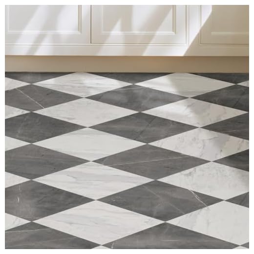 FloorPops x Chris Loves Julia 12-in by 12-in Bonneville Grey & White Marble Peel & Stick Floor Tiles, FP4421