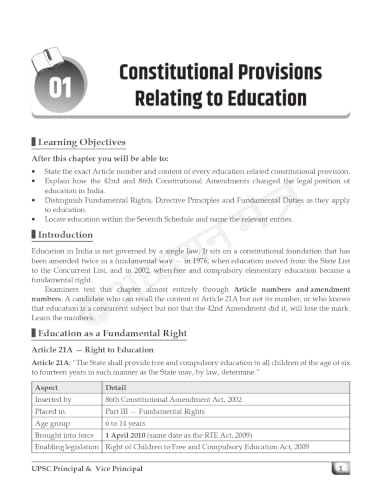 Image of UPSC Principal & Vice Principal Complete Theory with Practice Book | Adhyayan Mantra
