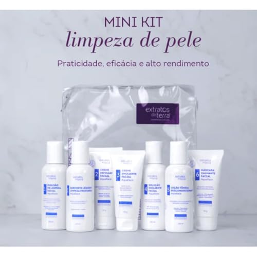Kit Limpeza De Pele Aquaface Completo Prosissional - Extratos da Terra