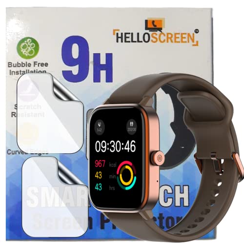 Image of Screen Guard Protector For NOISE COLORFIT PRO 4 MAX (1.8 inch) Smartwatch (2 Pack) - 9H, Anti-Scratch, Bubble-free, Edge To Edge Coverage, Unbreakable Hydrogel TPU Film [ Not A Tempered Glass]