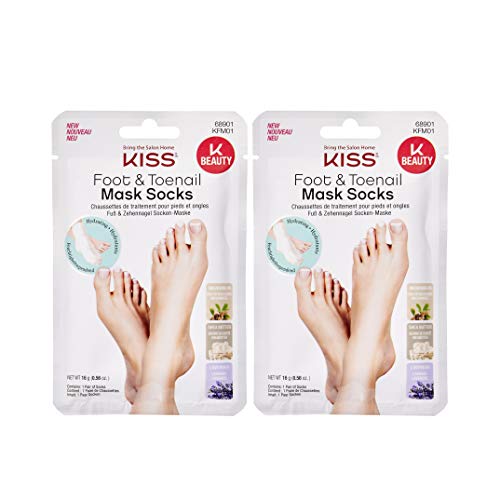 KISS K-Beauty Foot & Toenail Mask Socks KFM01 (2 PACK)