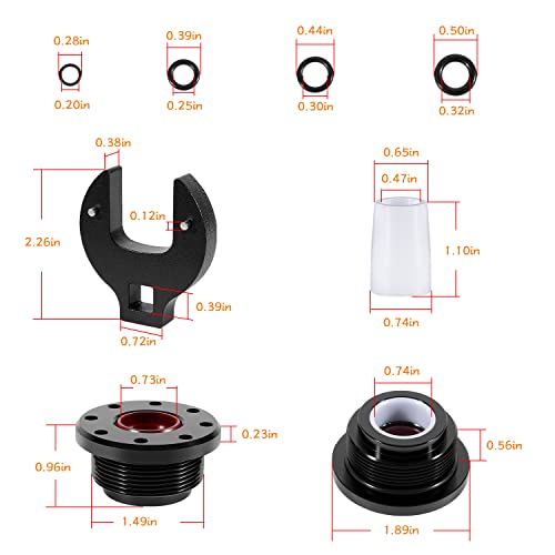 Image of HS5157 /HS5167Front Mount Hydraulic Steering Cylinder Seal Kit with Pin Wrench for Seastar Compatible with HC5340 HC5341 HC5342 HC5343 HC5344 HC5345 HC5346 HC5347 HC5348 HC5358 HC5365 HC5375 HC5394