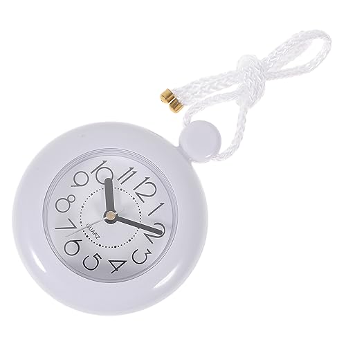 Levemolo Small Waterproof Bathroom Clock Wall Hanging Timepiece for Home Decor Silent Battery