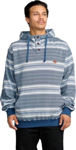 Billabong Men's Rancho Henley Pullover Hooded Flannel