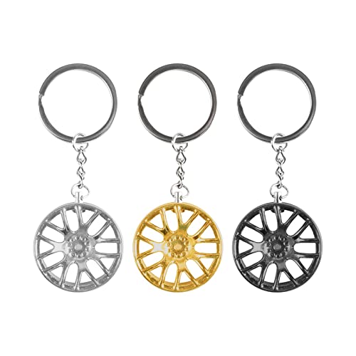 Car Parts Metal Keychain Keychain Speed Manual Wheel Tire Rim Keychain