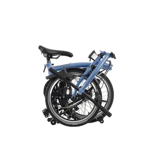 Brompton Bicicleta Dobrável C Line 6 Velocidades - Baixa (Azul Nuvem)
