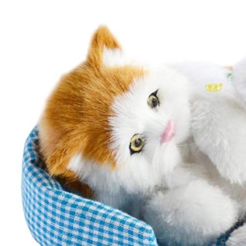 Gato de peluche durmiendo para decorar salones y habitaciones infantiles 3