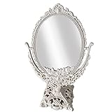 specchio antiquariato milano  Ovale tavolo specchio Vintage girevole trucco dello specchio con supporto antiquariato della decorazione Dressing Table Specchio Specchio da toilette Vintage Camera Bagno Specchio Shabby Chic