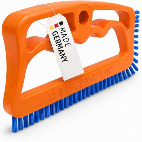 FUGINATOR® Fugenbürste – Fugenreinigung in Bad, WC, Küche - Reinigung von Wand- und Bodenfliesen - handliche Bürste für Fugen und Fliesen...