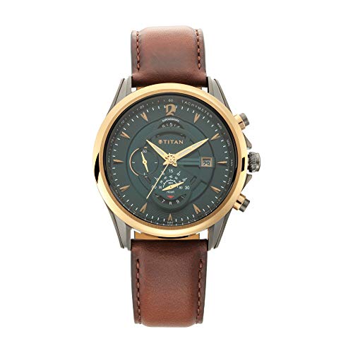 Titan Maritime Analog Green Dial Men's Watch NM1830KL02/NN1830KL0...