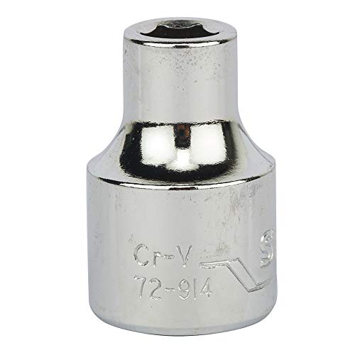 Image of STANLEY STMT72914-8B 3 /8-inch 6mm Chrome Vanadium Steel 6 Point Standard Socket (Silver)