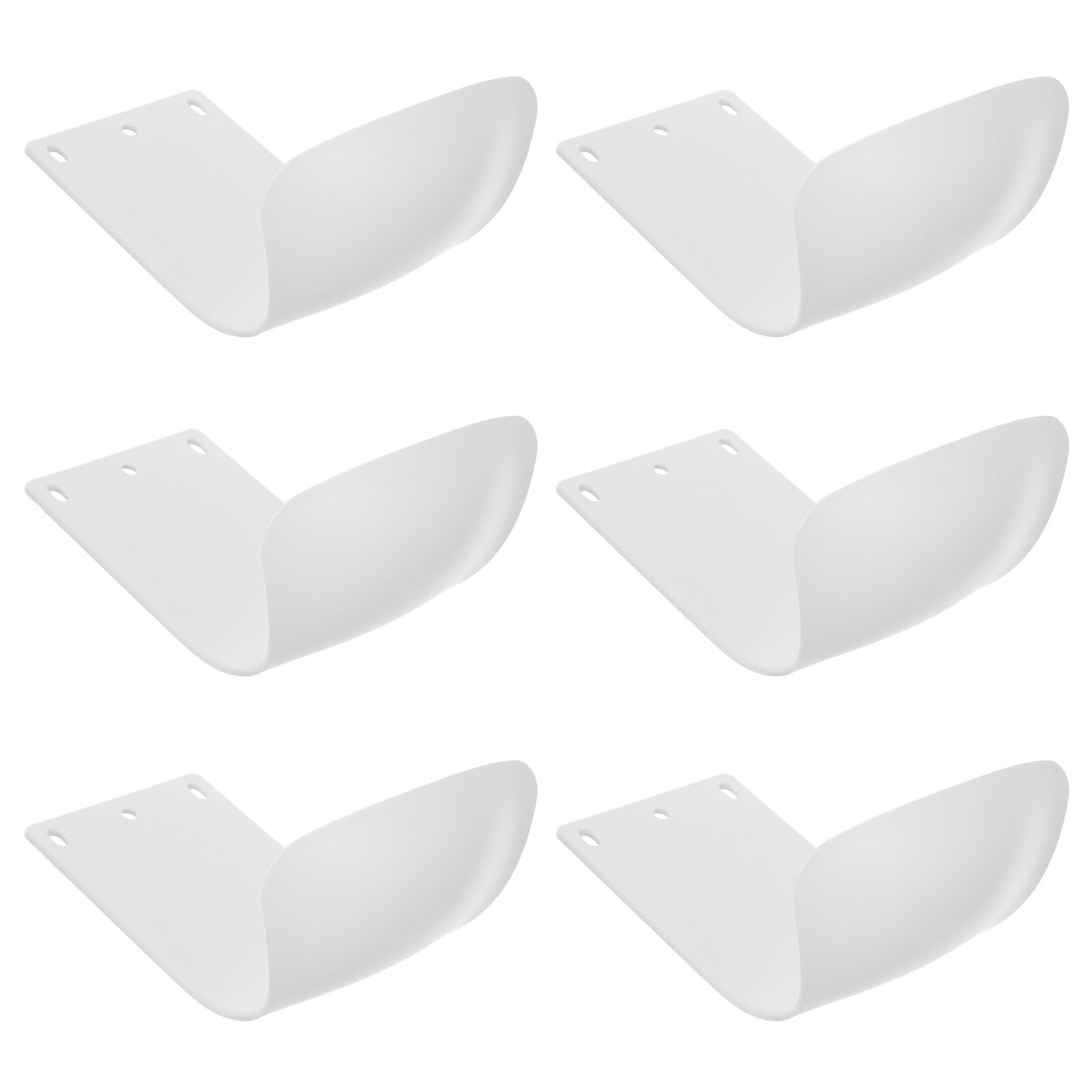 TOYANDONA 6 Pezzi Vassoio Gocciolatoio Bianco per Dispenser di Sapone Liquido da Parete in Plastica Design Antigoccia e Facile da Pulire, per Casa e Spazi Pubblici