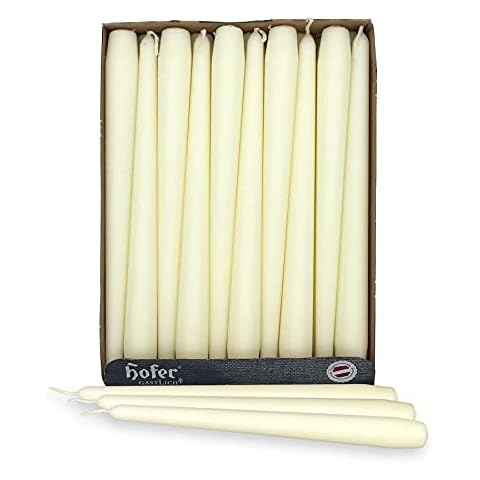 Hofer Velas para candelabros Ø 2,3 x 25 cm – 30 unidades Cover