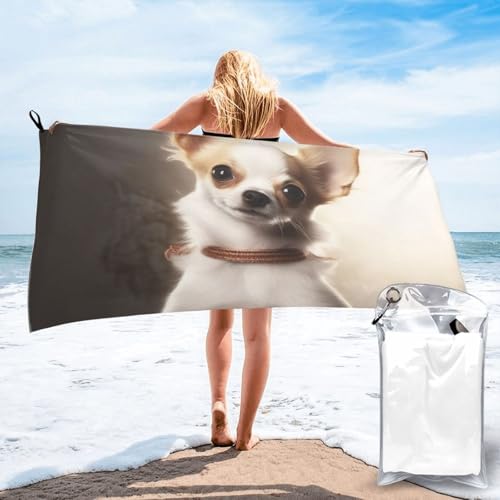 Serviette de plage microfibre super absorbante douce et compacte
