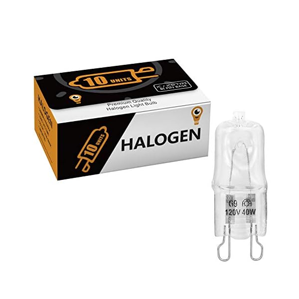 12Vmonster Illumi Projektionen 10er Packung Klar Linse G9 40 Watt 240V Halogen Licht Lampen JCD Typ 240V Lampe 40W T4 G9… – Bild 3