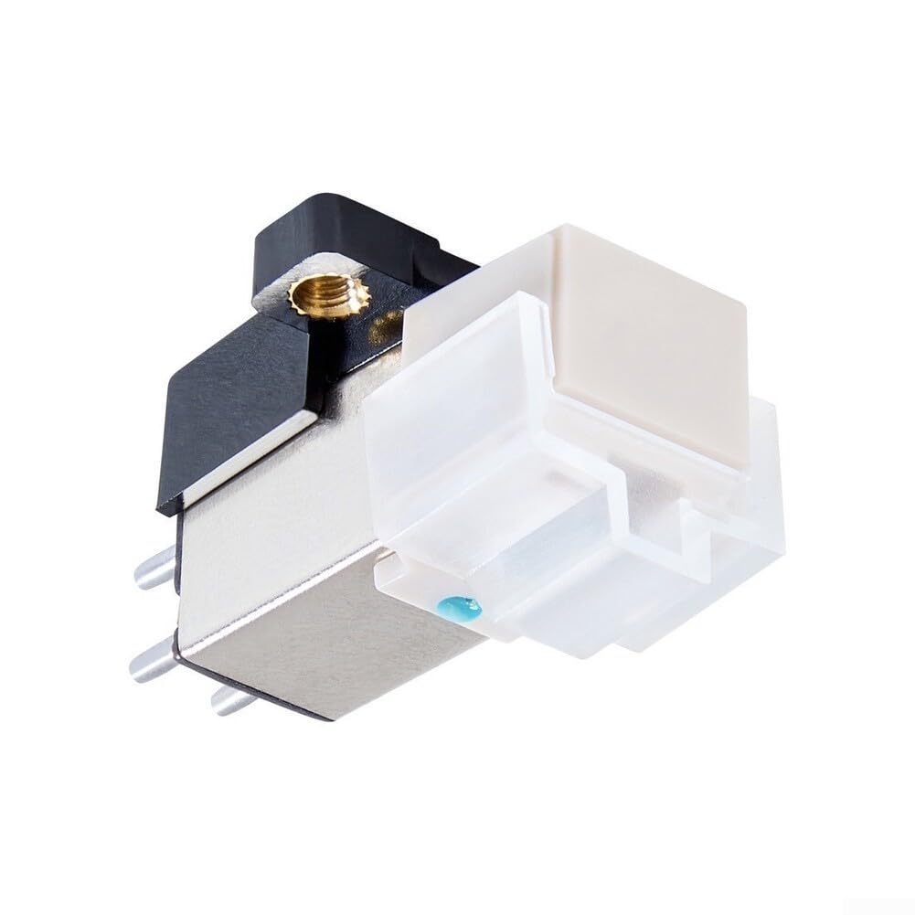 AT3600L - Cartuccia magnetica per giradischi in vinile LP con magnete mobile, ago di ricambio bianco (3 pezzi)